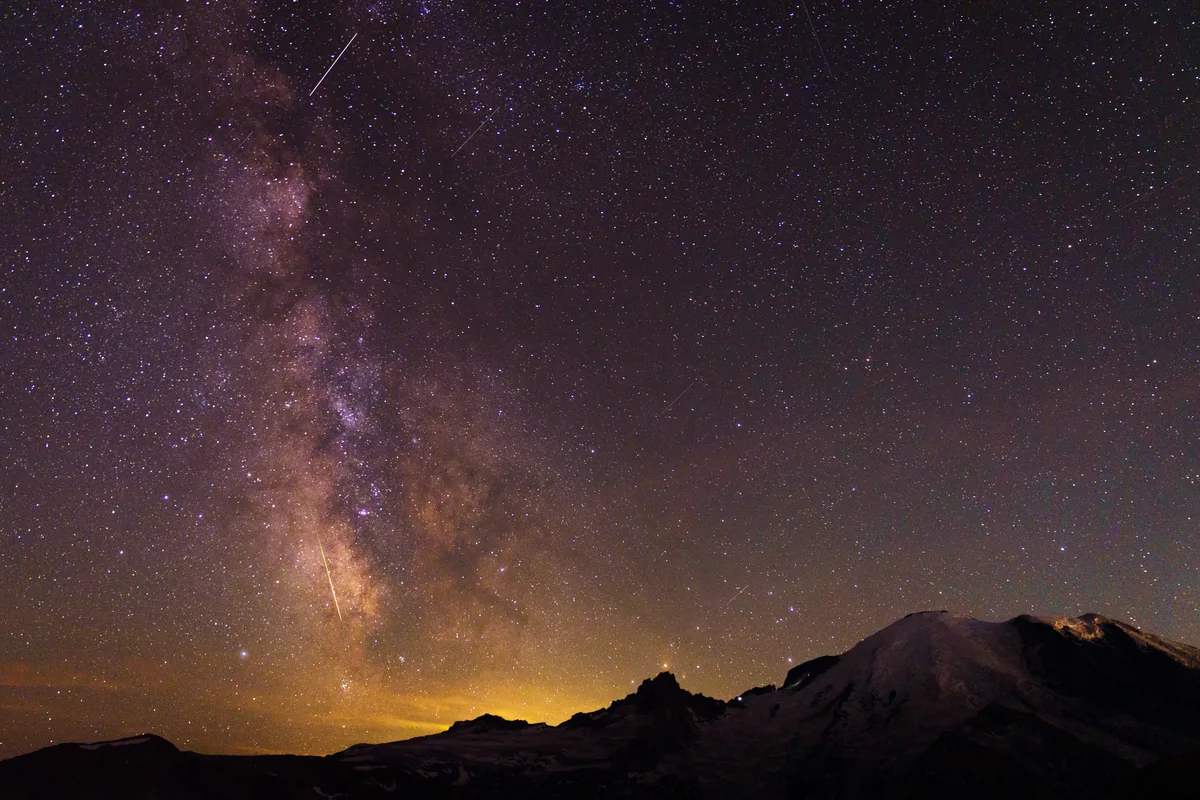 Milky Way, Mount Rainier