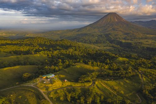 Arenal Volcano from above, Costa Rica