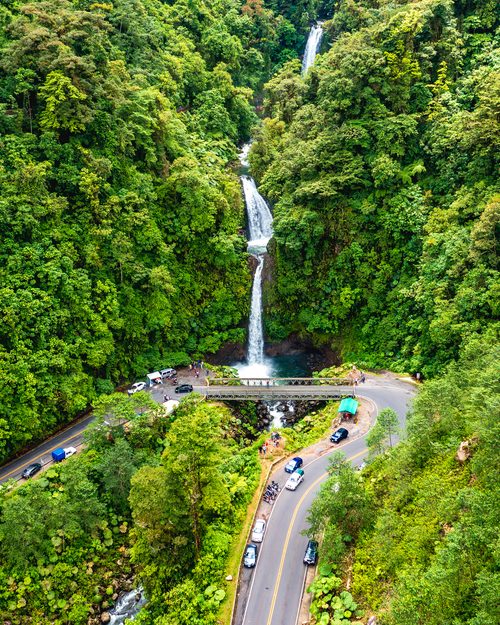 Waterfall from above, Sarapiquí, Costa Rica
