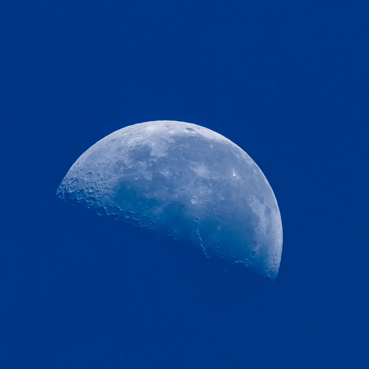 Moon in the blue sky, Liberia, Costa Rica